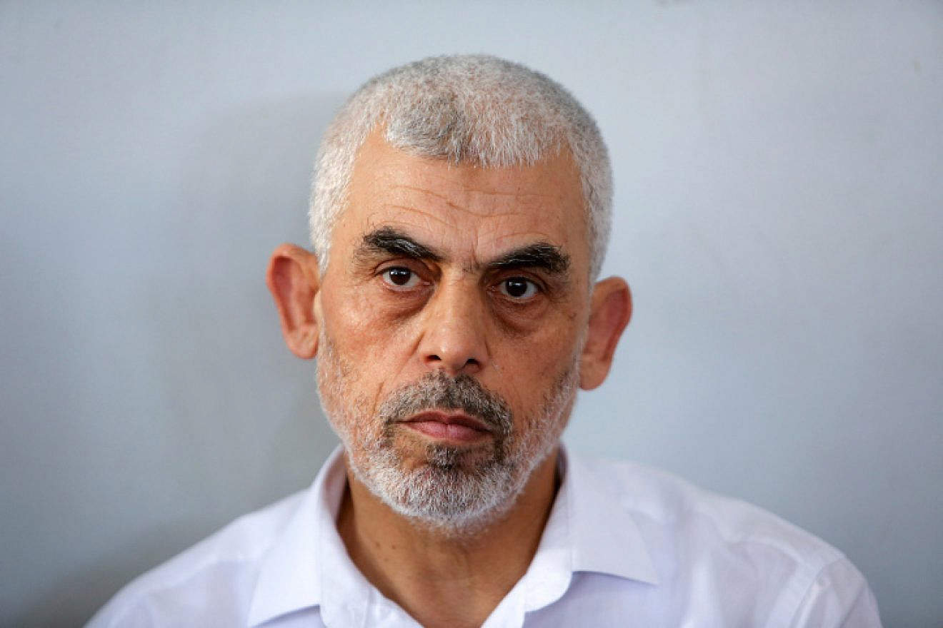 Hamas leader Yahya Sinwar during a visit to Rafah, in the southern Gaza Strip, Aug. 14, 2019. Photo by Abed Rahim Khatib/Flash90.
