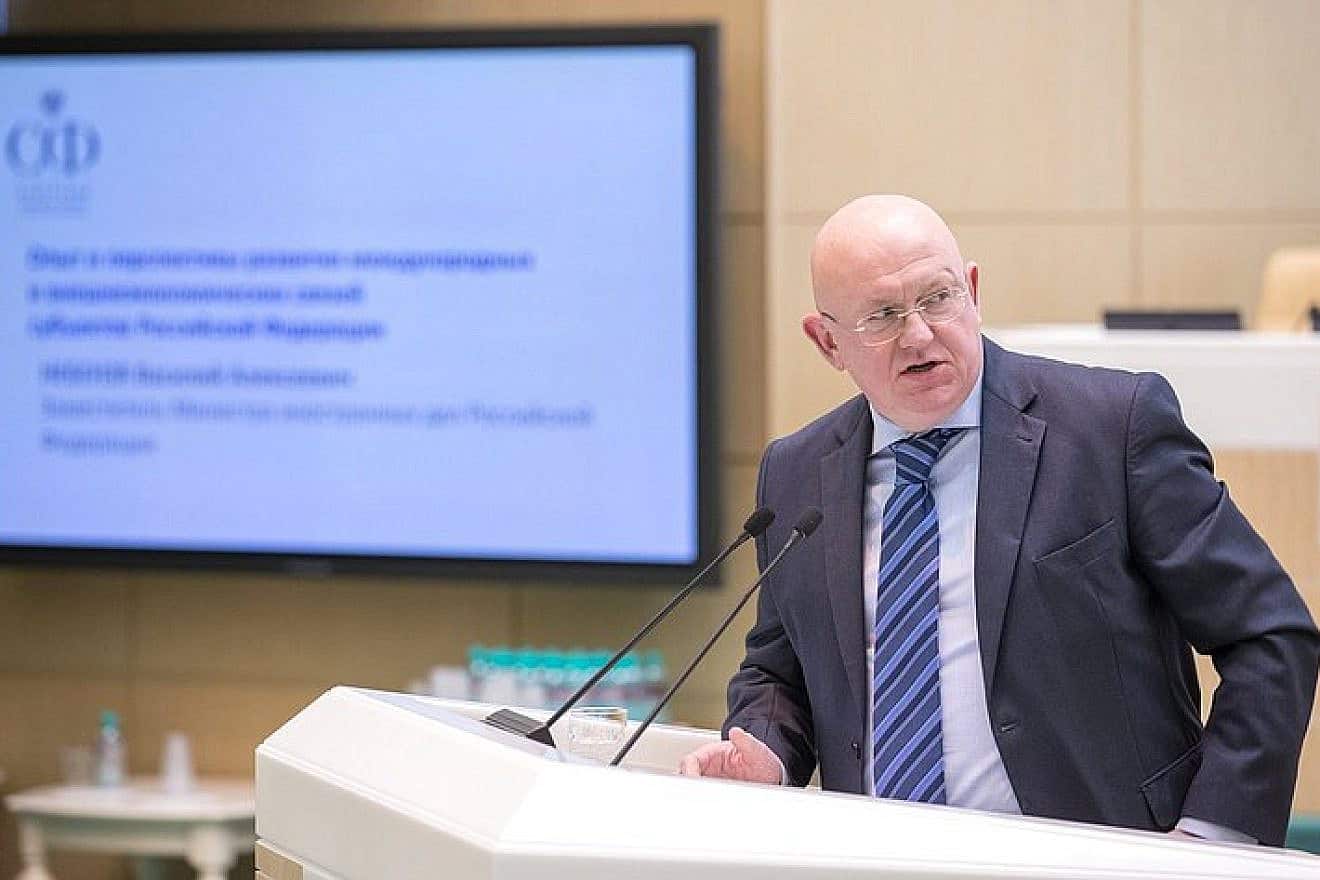 Permanent Representative of Russian to the U.N. Vasily Nebenzya. Source: Wikimedia Commons.