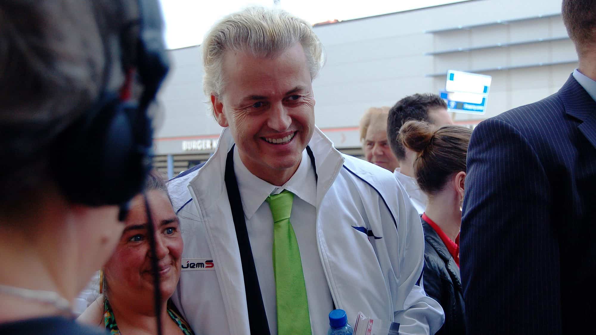 Party for Freedom leader Geert Wilders during a campaign event in Rotterdam, the Netherlands, June 5, 2010. Photo by Wouter Engler via Wikimedia Commons.
