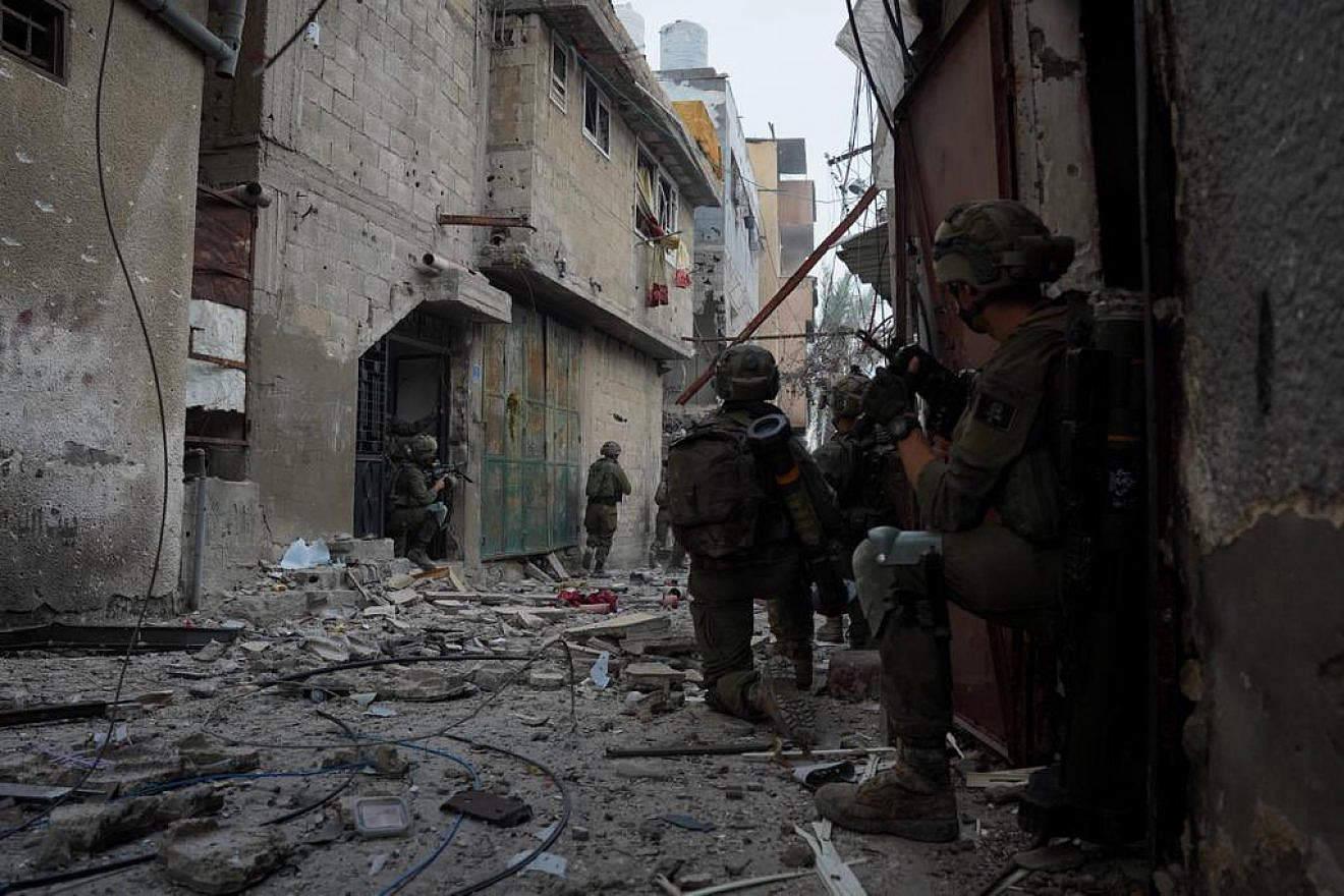 Israeli troops operating in the Hamas-ruled Gaza Strip, Dec. 24, 2023. Credit: IDF.