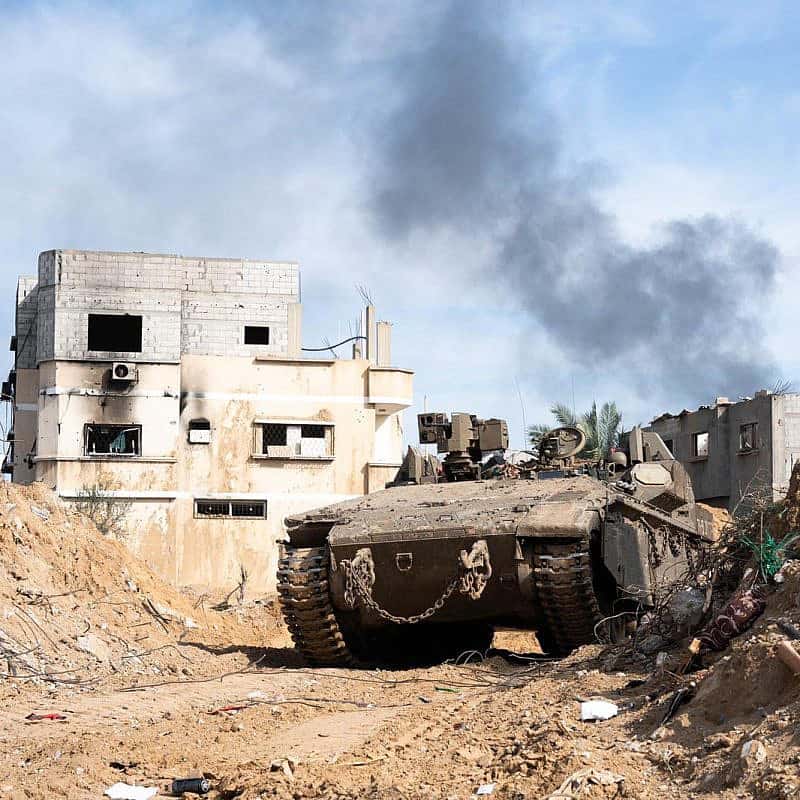 Israeli troops operating in the Hamas-ruled Gaza Strip, Dec. 25, 2023. Credit: IDF.