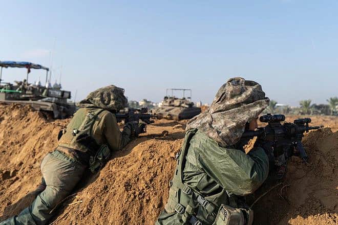 Israeli troops operating in the Hamas-ruled Gaza Strip, Dec. 8, 2023. Credit: IDF.