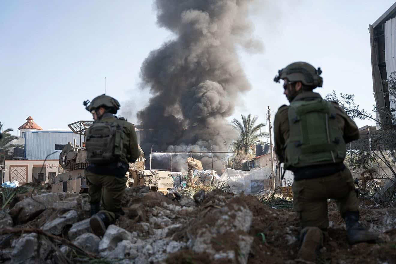 Israeli troops operating in the Hamas-ruled Gaza Strip, Dec. 17, 2023. Credit: IDF.