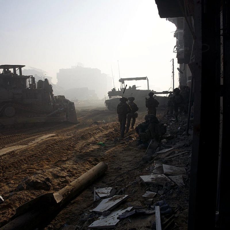 Israeli troops operating in the Hamas-ruled Gaza Strip, Dec. 24, 2023. Credit: IDF.