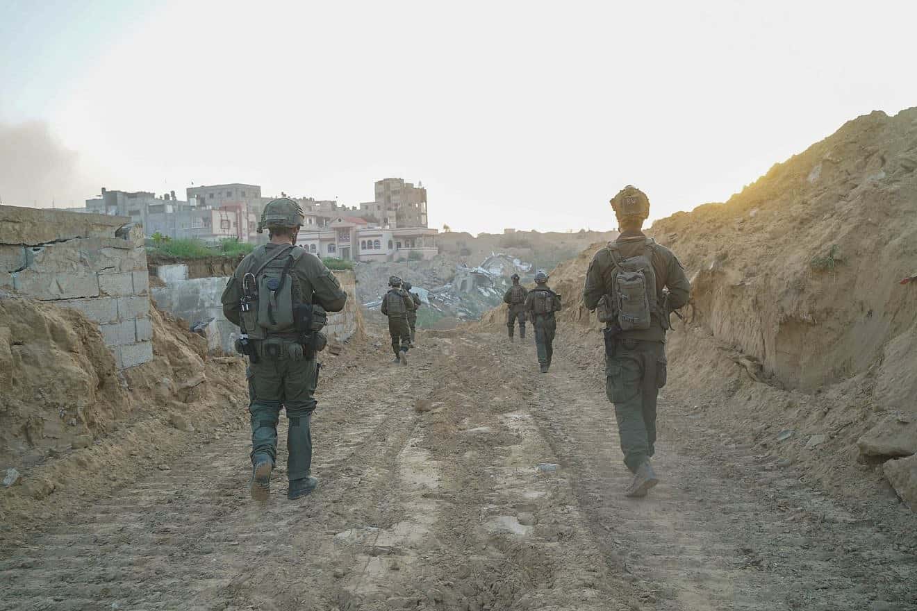 Israeli troops operating in the Hamas-ruled Gaza Strip, Dec. 25, 2023. Credit: IDF.