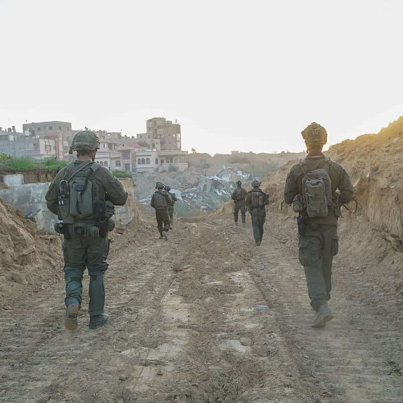 Israeli troops operating in the Hamas-ruled Gaza Strip, Dec. 25, 2023. Credit: IDF.