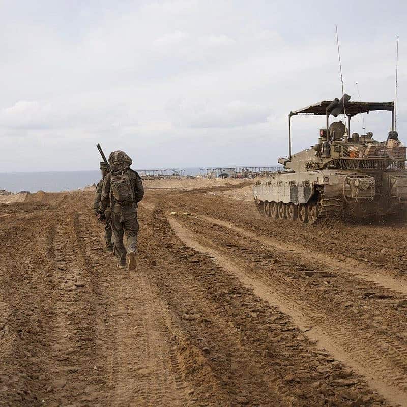 Israeli troops operating in the Hamas-ruled Gaza Strip, Dec. 24, 2023. Credit: IDF.