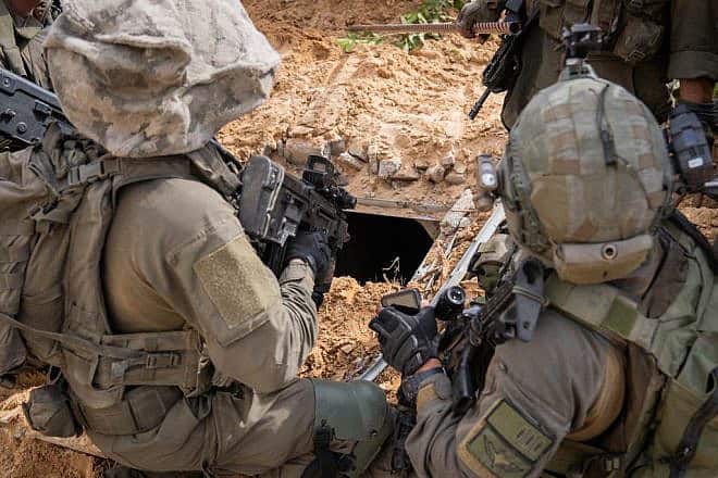 Israeli troops operating in the Hamas-ruled Gaza Strip, Dec. 28, 2023. Credit: IDF.