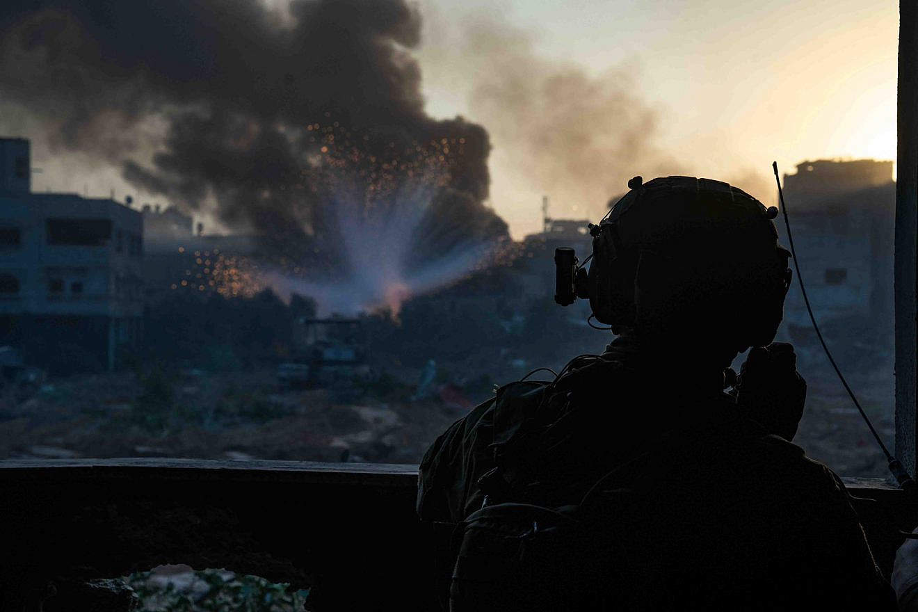 Israeli troops operating in the Hamas-ruled Gaza Strip, Dec. 29, 2023. Credit: IDF.