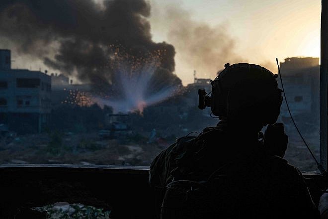 Israeli troops operating in the Hamas-ruled Gaza Strip, Dec. 29, 2023. Credit: IDF.