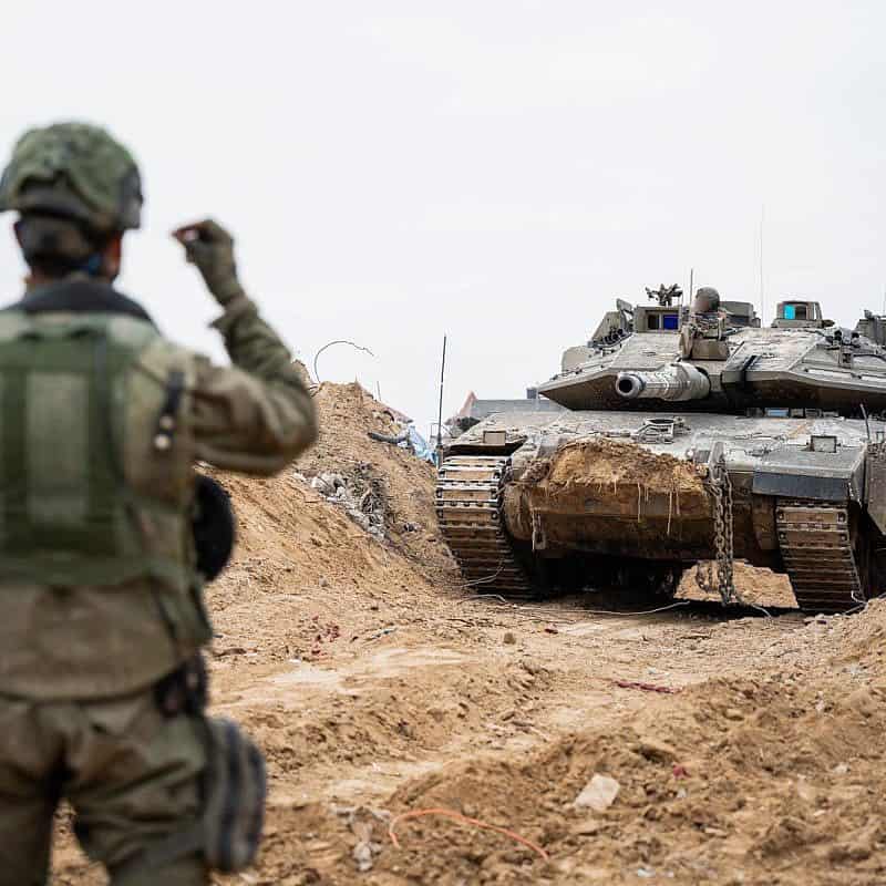 Israeli troops operating in the Hamas-ruled Gaza Strip, Dec. 25, 2023. Credit: IDF.