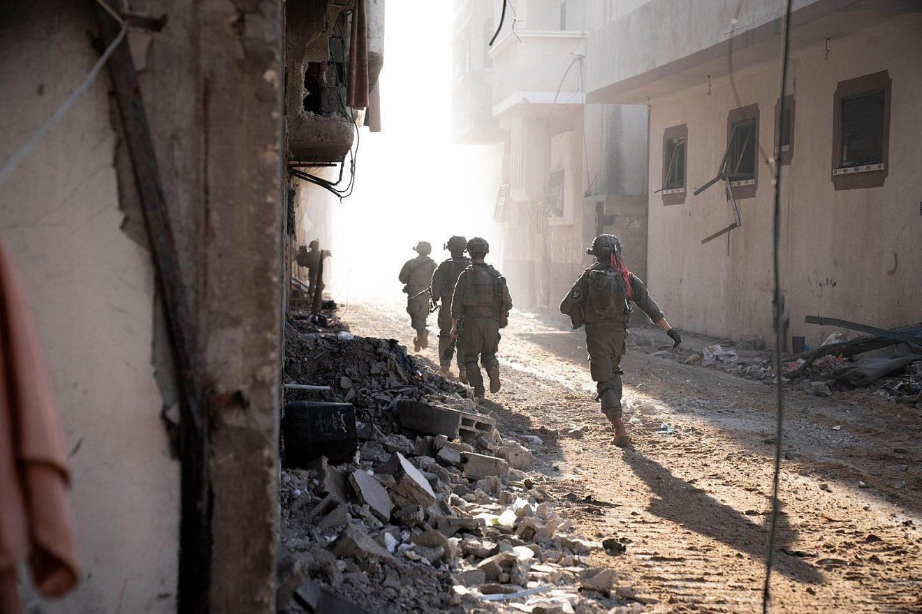Israeli troops operating in the Hamas-ruled Gaza Strip, Dec. 28, 2023. Credit: IDF.