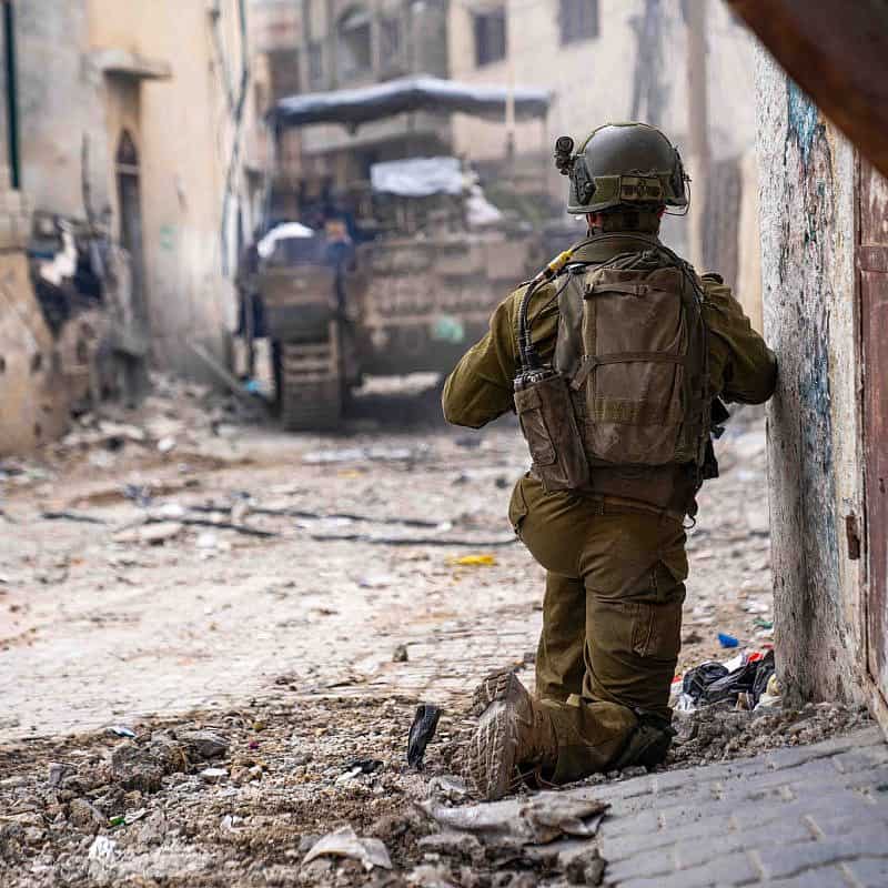 Israeli troops operating in the Hamas-ruled Gaza Strip, Dec. 11, 2023. Credit: IDF.