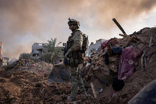 Israeli troops operating in the Hamas-ruled Gaza Strip, Dec. 21, 2023. Credit: IDF.