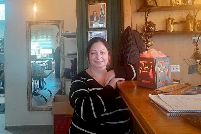 Basma Hino, who made her restaurant in the Western Galilee village of Julis kosher so all Jewish soldiers could eat her donated meals. Credit: TPS.