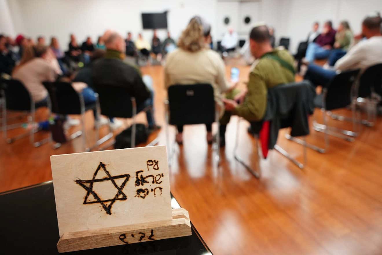 A Chanukah event, in Israel, which featured a group discussion, gave those newly orphaned on Oct. 7 a much-needed opportunity to speak about their experiences. Credit: Courtesy of OneFamily.