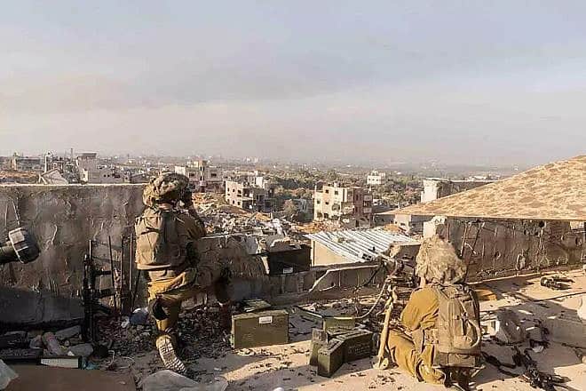 Israeli soldiers in Gaza during Operation Swords of Iron. Credit: IDF Spokesperson's Unit.