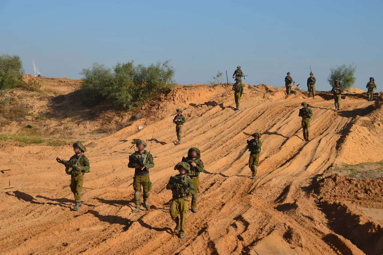 Israeli soldiers in the Gaza Strip, Jan. 9, 2024. Credit: IDF.