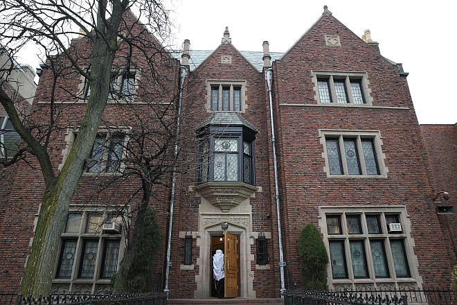 Chabad-Lubavitch headquarters at 770 Eastern Parkway in the Crown Heights neighborhood of Brooklyn, N.Y. Photo by Nati Shohat/Flash90.
