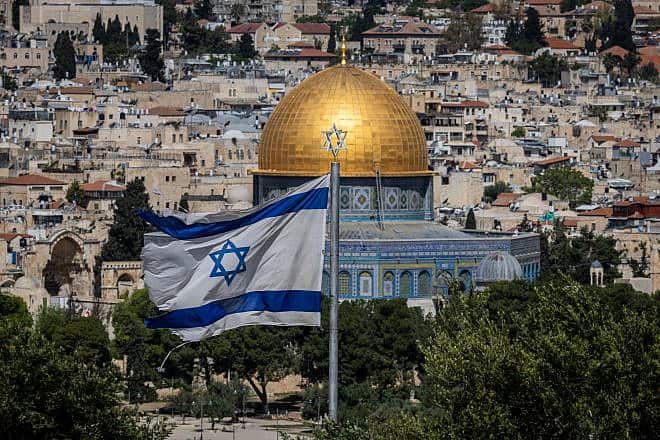 The Dome of the Rock on the Temple Mount in Jerusalem's Old City, April 24, 2023. Photo by Yonatan Sindel/Flash90.