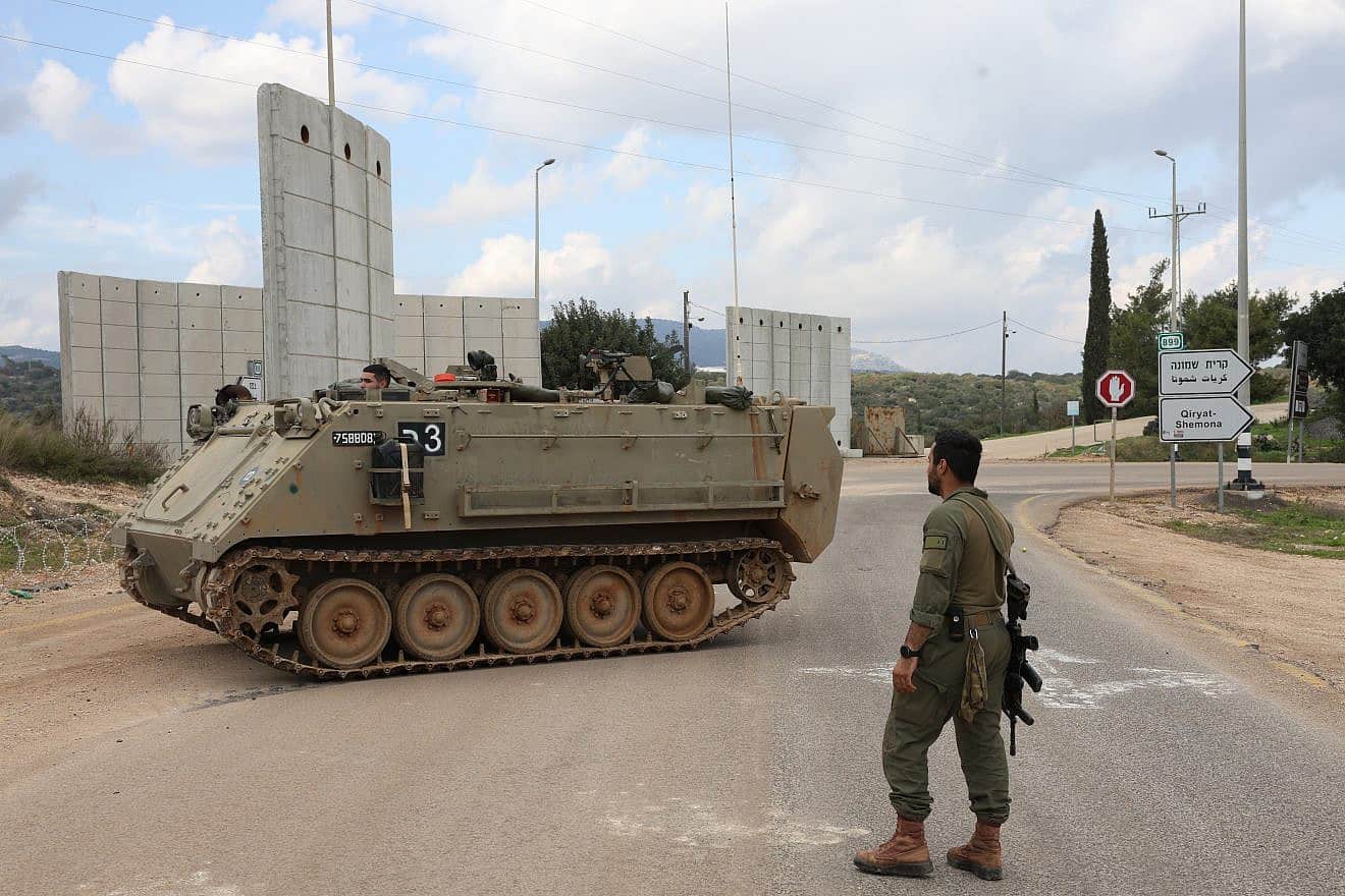 Israeli soldiers near the border with Lebanon, Jan. 4, 2024. Photo by David Cohen/Flash90.