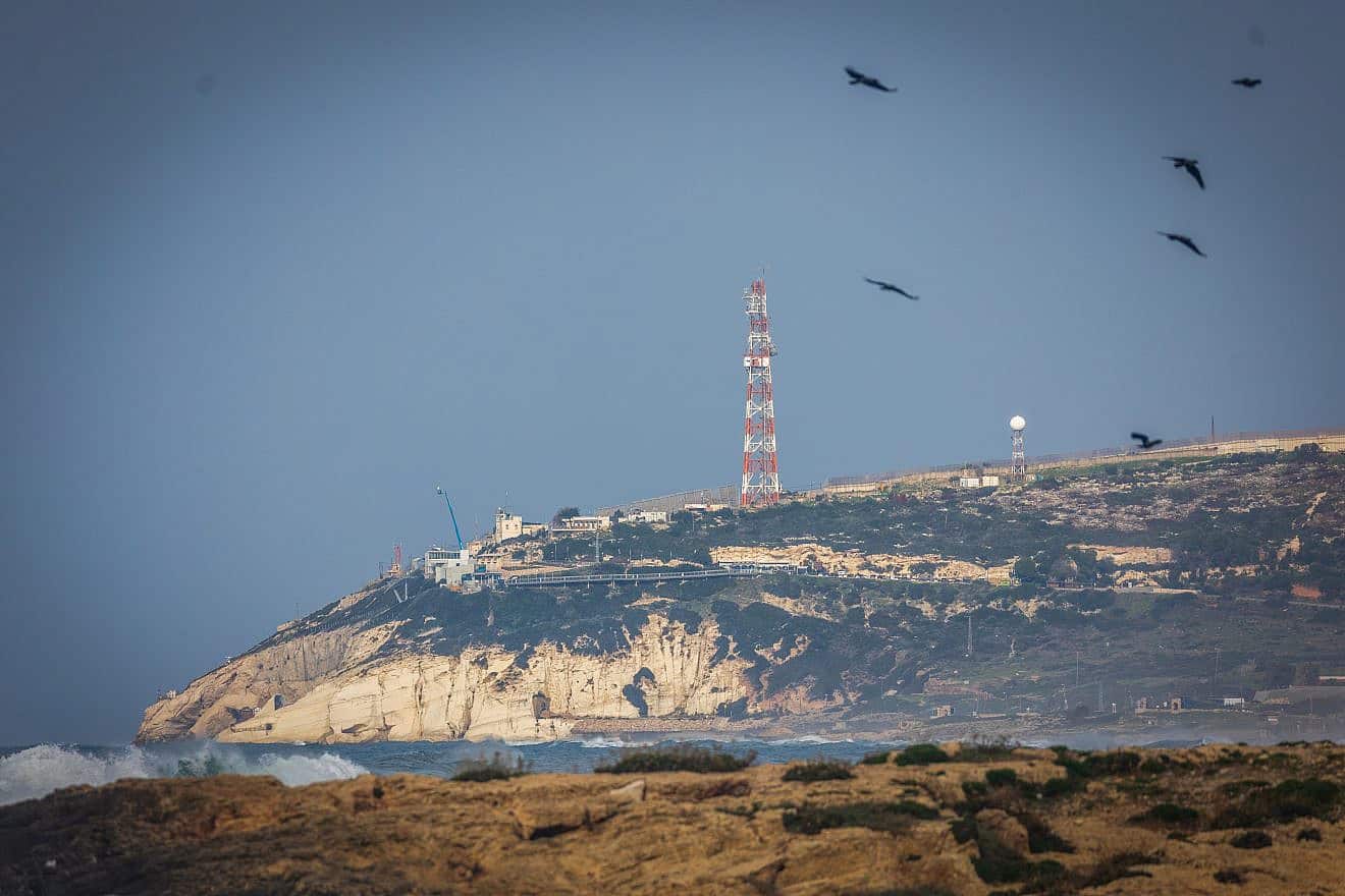 View of an IDF base in Rosh Hanikra, at the border with Lebanon, Jan. 17, 2024. Photo by Yossi Aloni/Flash90.
