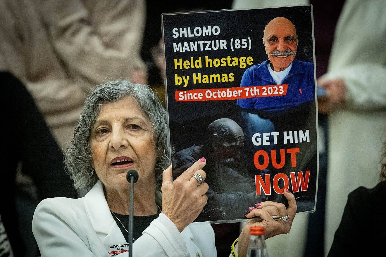 Hadassah Lazar speaks during a special conference to mark International Holocaust Day at the Knesset, the Israeli parliament in Jerusalem, on Jan. 30, 2024. Photo by Chaim Goldberg/Flash90.
