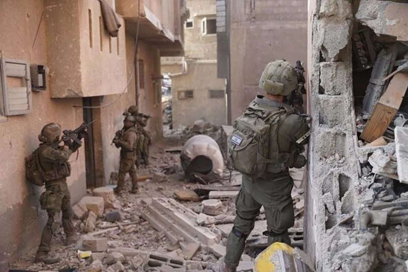Israeli soldiers in Khan Yunis, the southern Gaza Strip, Jan. 14, 2024. Credit: IDF Spokesperson's Unit.