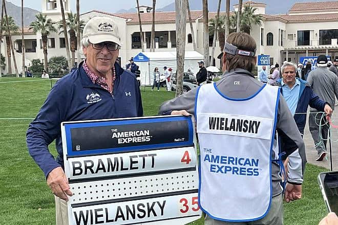 Lee Wielansky at the American Express Tournament in La Quinta, Calif., on Jan. 21, 2024. Photo by Bill Motchan.