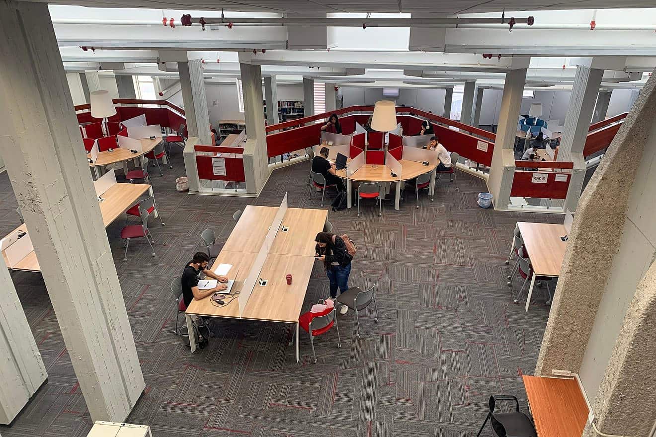 The interior of the Library at Ben-Gurion University of the Negev in Beersheva. Credit: Irina Opachevsky Irina/Shutterstock.