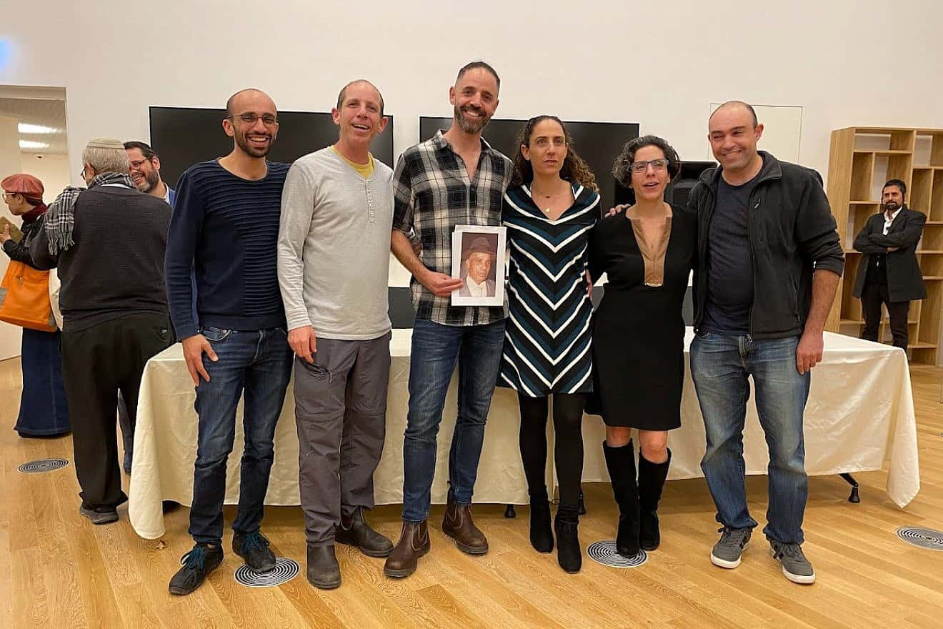 The Nahum family formally deposits the collection with the National Library of Israel in Jerusalem, Jan. 18, 2024. Photo by Rachel Neiman/NLI.