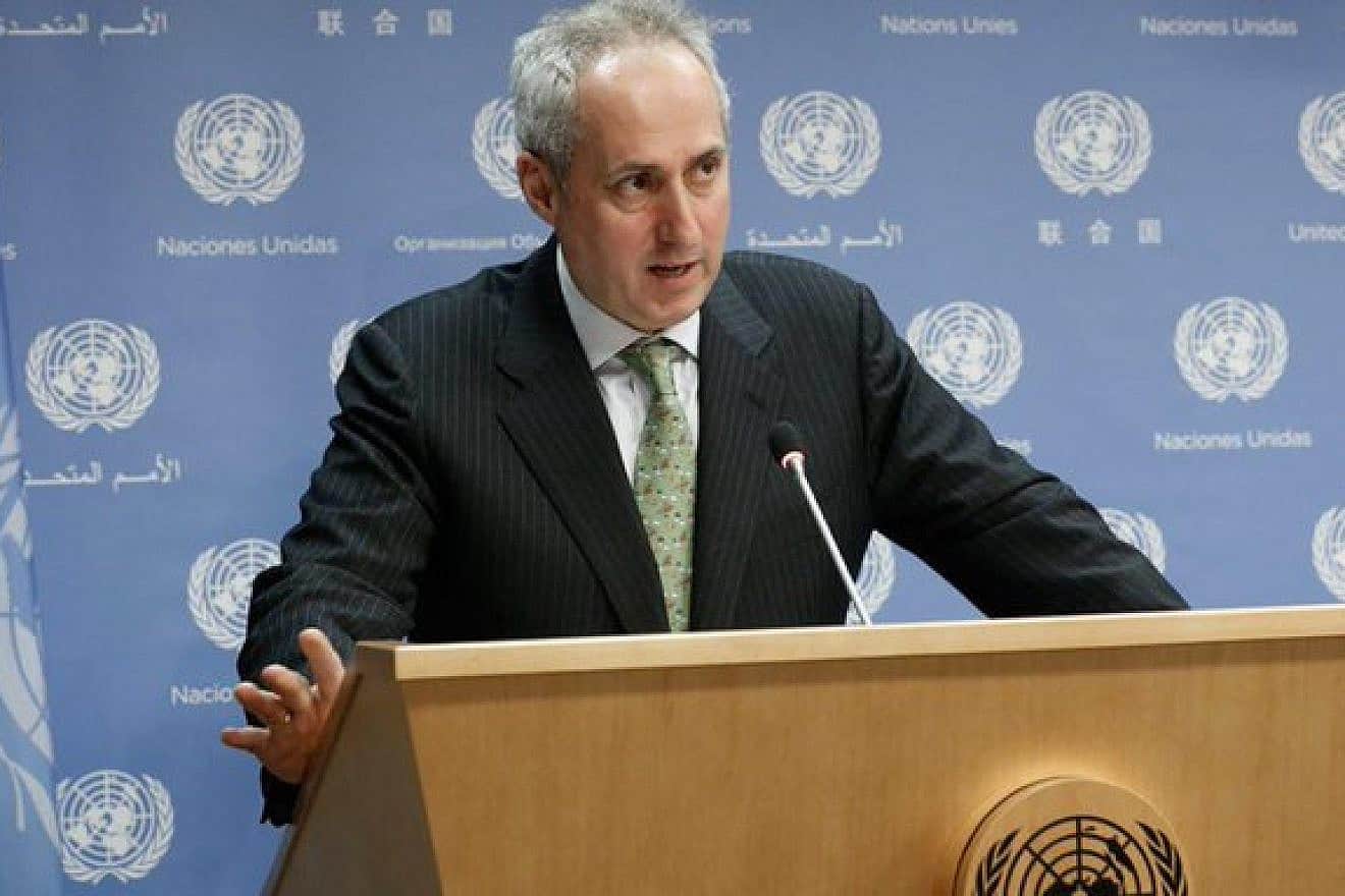 Stéphane Dujarric, spokesman for U.N. Secretary-General António Guterres. Source: X.