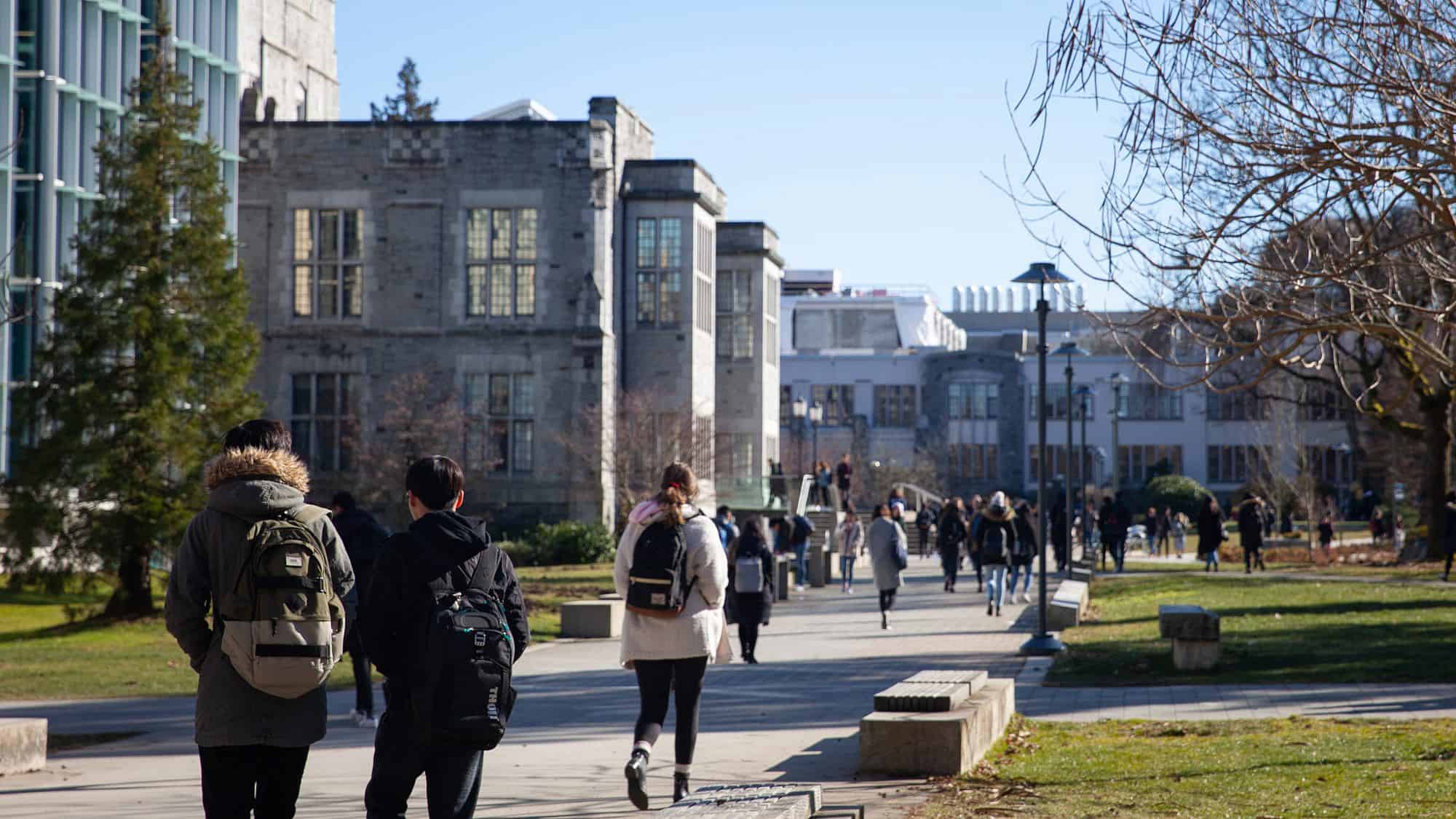 Students walk between classes on a university campus. Credit: Katherine Daly Morris/Shutterstock.