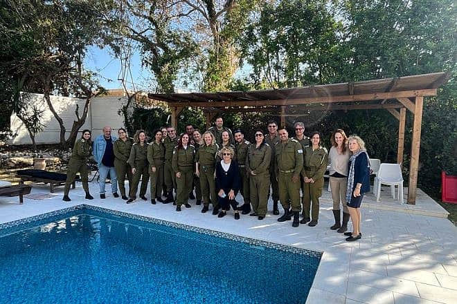 The OneFamily organization hosts a unique day retreat for 25 of the most senior officers of the “IDF Casualty Center,” Jan. 21, 2024. Credit: OneFamily.