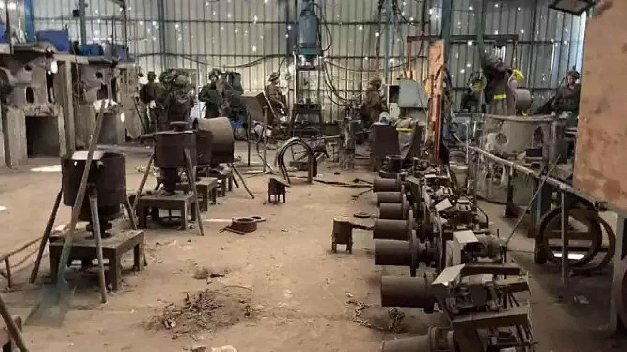 The Hamas rocket manufacturing site in Al-Bureij, the Gaza Strip. Credit: IDF Spokesperson's Unit.