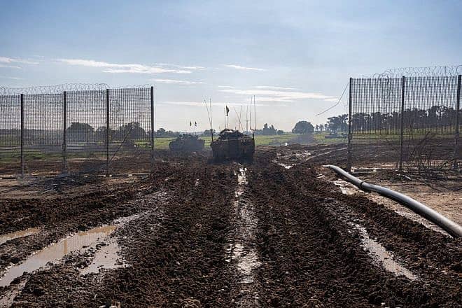 Soldiers of Israel Defense Forces 36th Armored Division conclude their mission in the Gaza Strip, Jan. 15, 2024. Credit: IDF.
