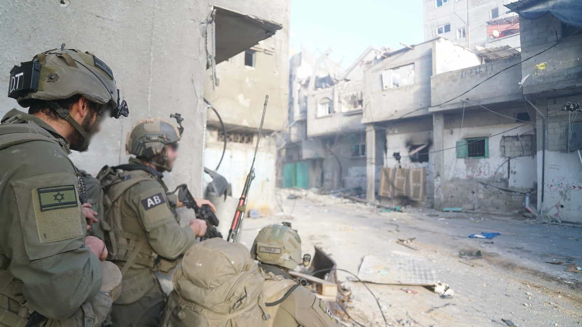 Israeli soldiers operating in the Gaza Strip, Jan. 28, 2024. Credit: IDF.