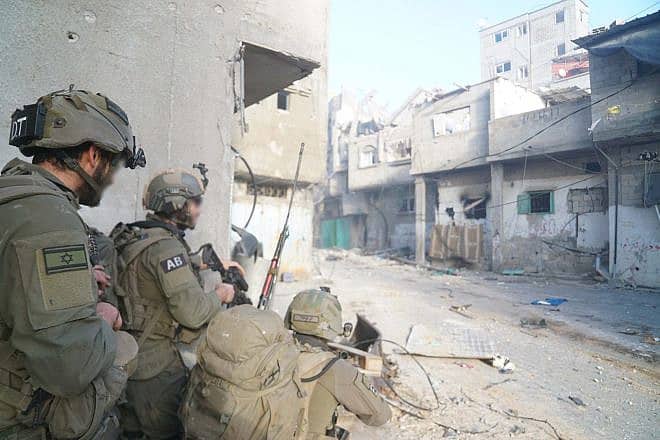 Israeli soldiers operating in the Gaza Strip, Jan. 28, 2024. Credit: IDF.
