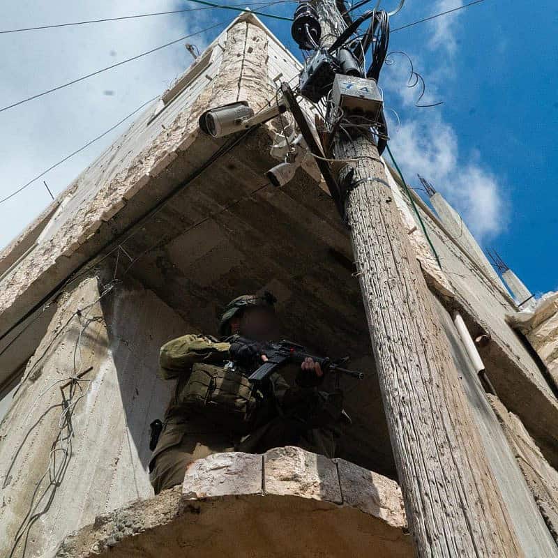 Israeli forces operating in the Gaza Strip, Feb. 10, 2024. Credit: IDF.