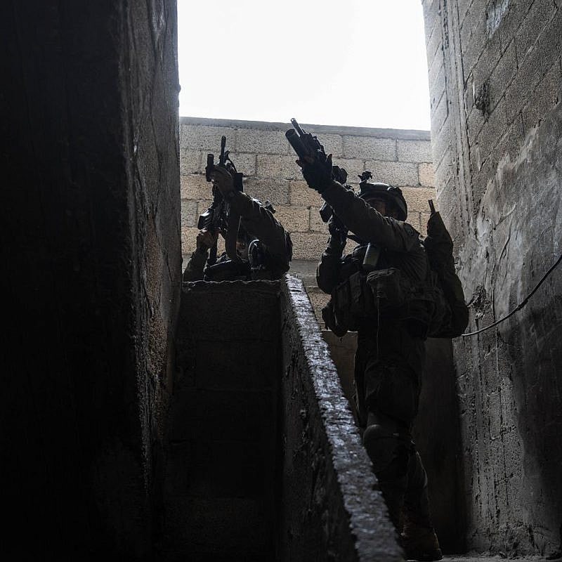 Israeli forces operating in the Gaza Strip, Feb. 10, 2024. Credit: IDF.