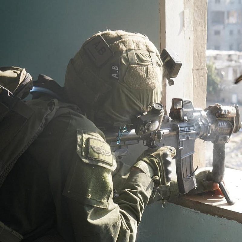 Israeli forces on patrol in the Gaza Strip, Feb. 3, 2024. Credit: IDF.