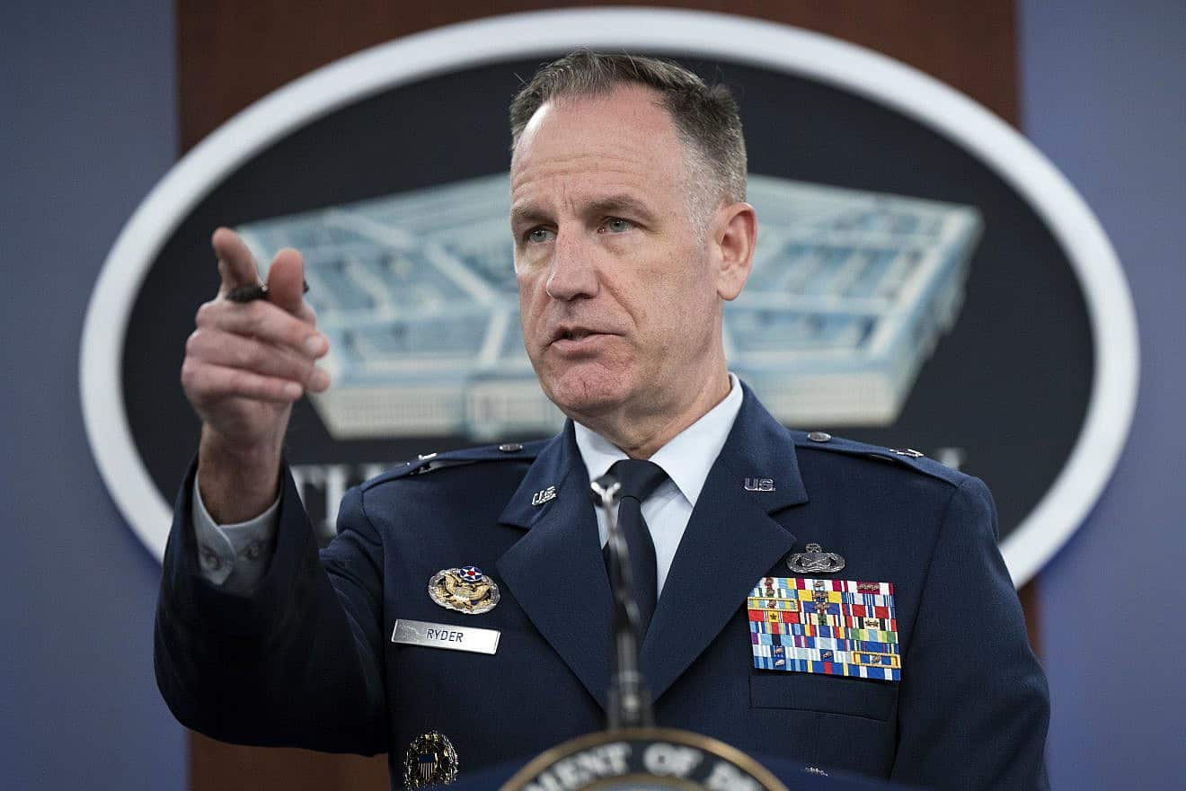 Pentagon press secretary Air Force Brig. Gen. Pat Ryder briefs the media at the Pentagon on Sept. 13, 2022. Credit: Lisa Ferdinando/Department of Defense.