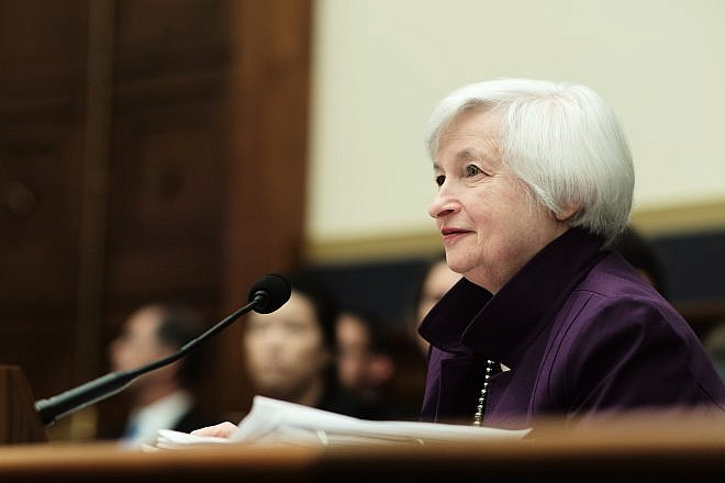 Janet Yellen, then chair of the Federal Reserve, testifies before the House Financial Services Committee, Nov. 4, 2015. Credit: Federal Reserve.