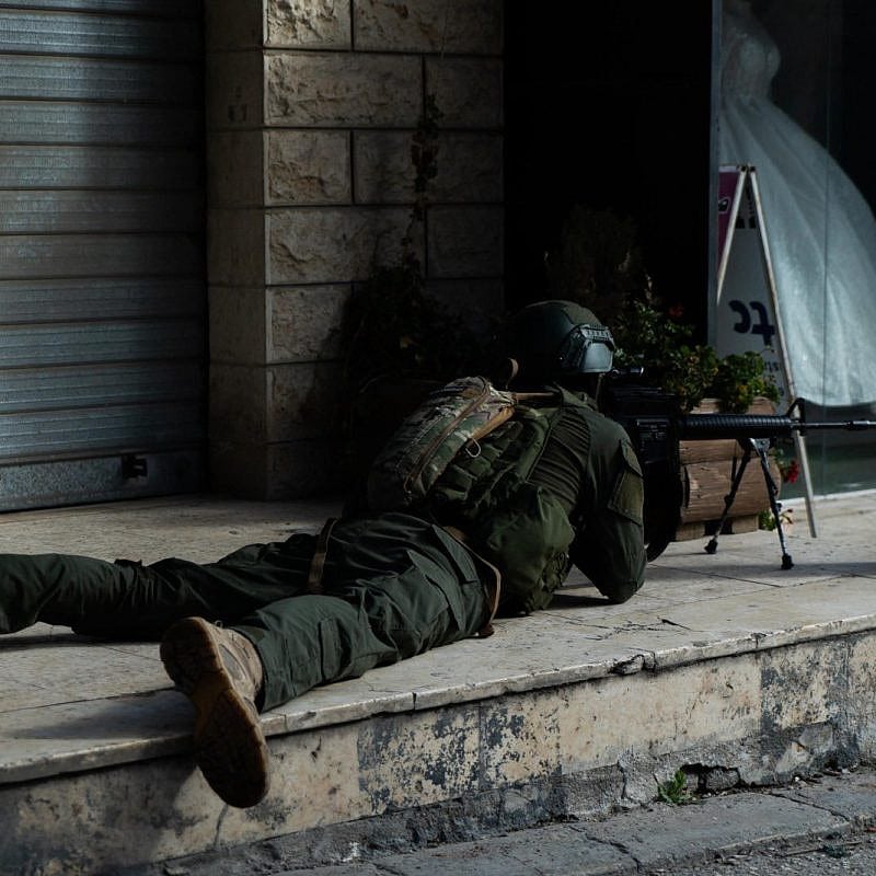 Israeli forces operating in the Gaza Strip, Feb. 10, 2024. Credit: IDF.