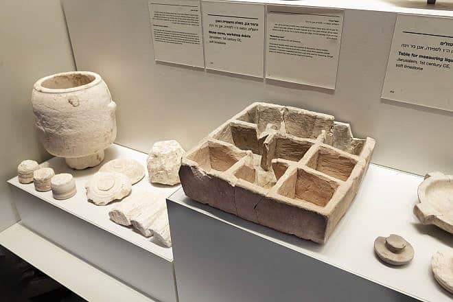 The box on display at the Israel Museum archaeology gallery. Credit: Zohar Shemesh/Israel Museum.