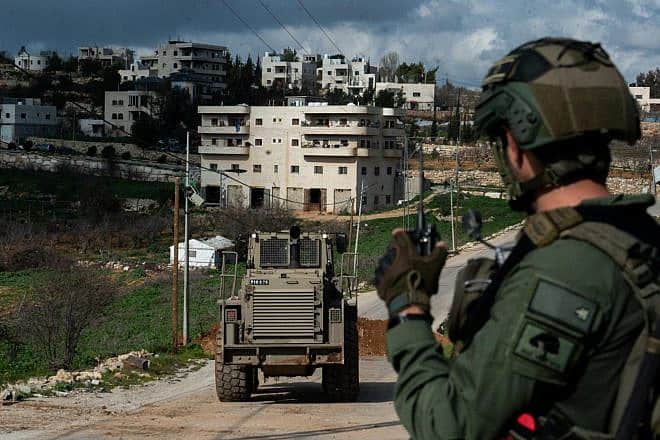 Israeli forces operating in the Gaza Strip, Feb. 10, 2024. Credit: IDF.