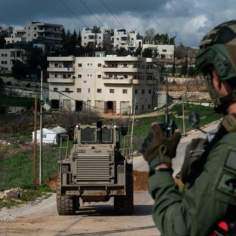 Israeli forces operating in the Gaza Strip, Feb. 10, 2024. Credit: IDF.