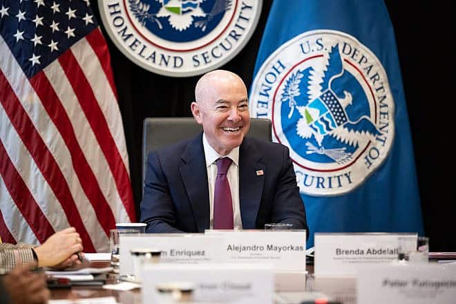 Alejandro Mayorkas, the U.S. secretary of homeland security, meets on Jan. 10, 2024 with the Tribal Homeland Security Advisory Council at the department's Washington headquarters. Photo by Sydney Phoenix/U.S. Department of Homeland Security.