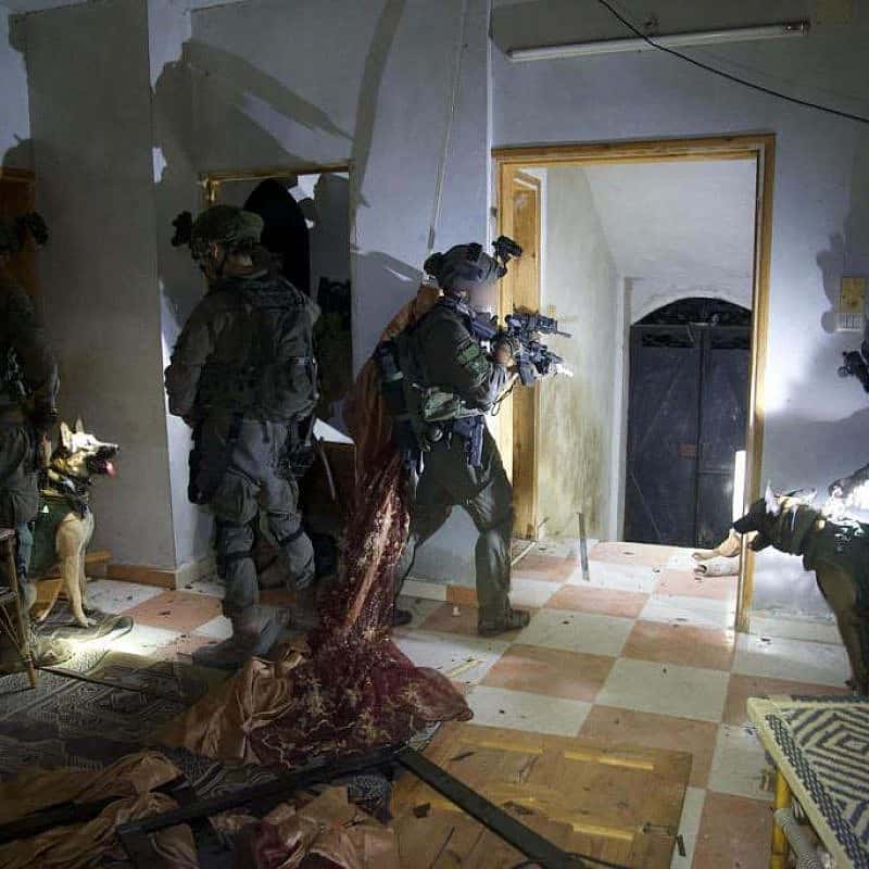 Israeli forces on patrol in the Gaza Strip, Feb. 4, 2024. Credit: IDF.