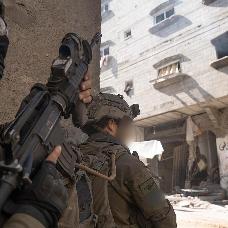 Israeli forces operating in the Gaza Strip, Feb. 10, 2024. Credit: IDF.